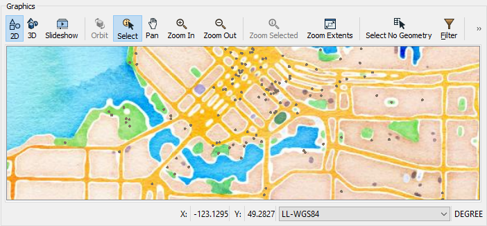 Watercolor background map
